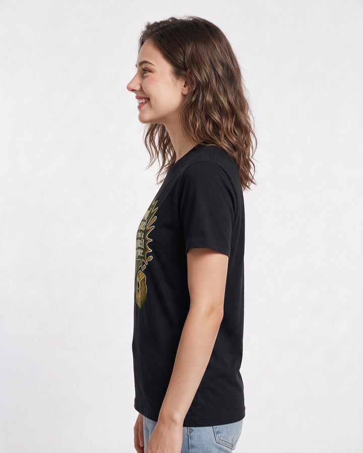 Graduation Black T-Shirt for Women – Everyday Expression Graphic Tee product image 2