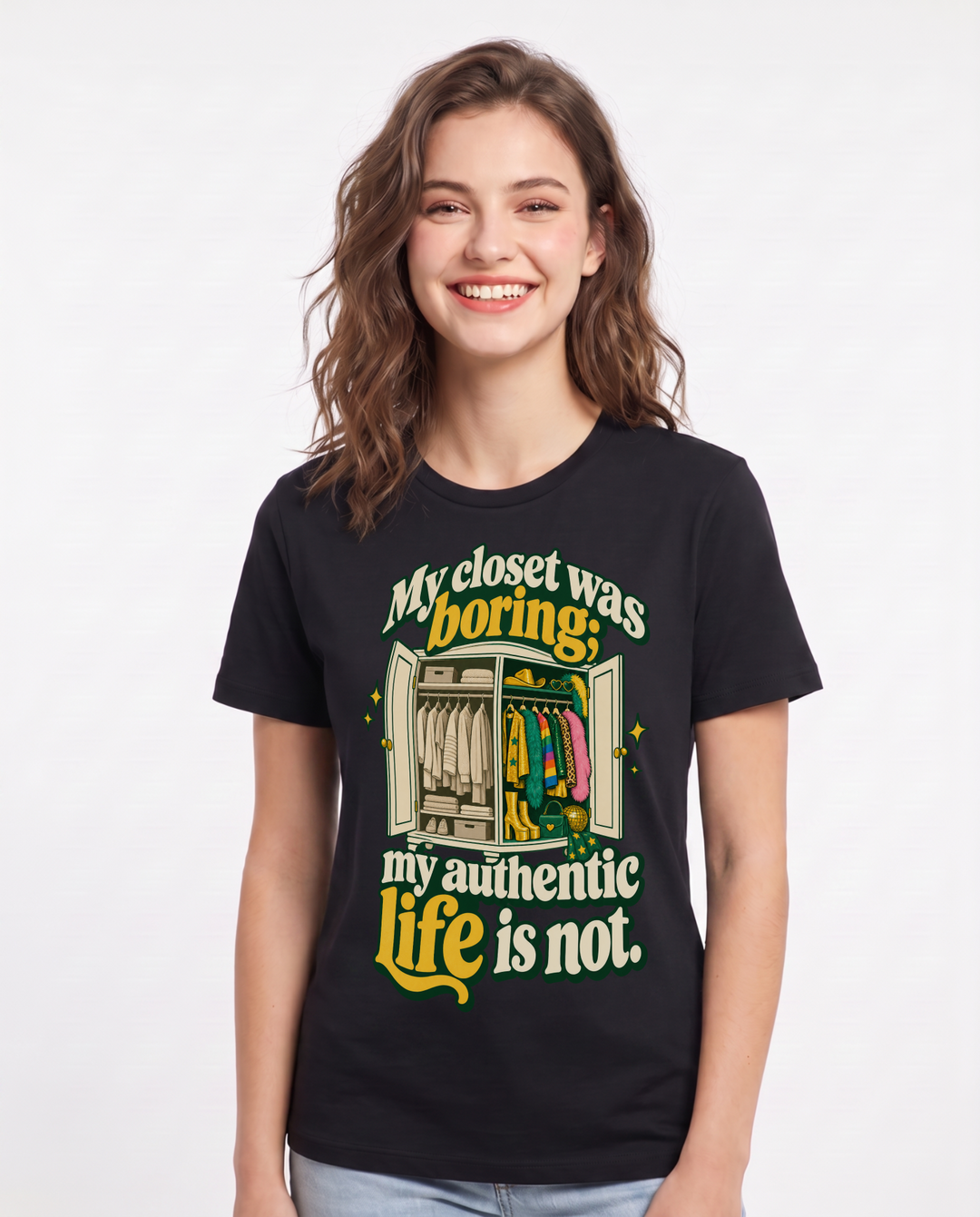 Pride Black T-Shirt for Women – Everyday Expression Graphic Tee product image 3