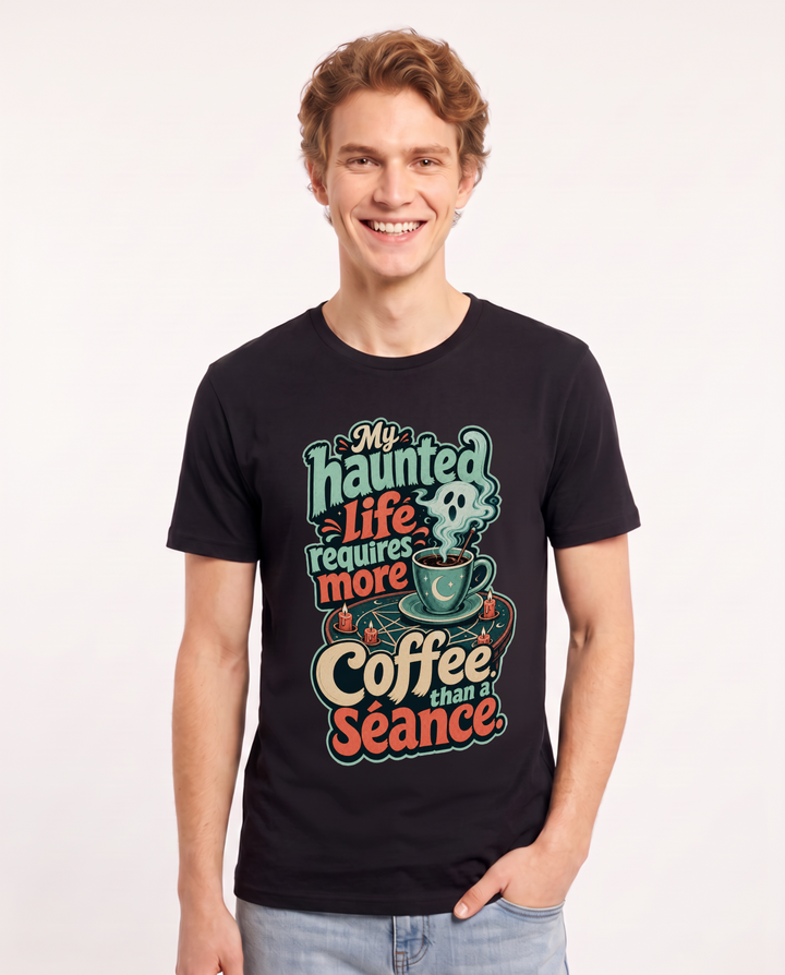 Halloween Black T-Shirt for Men – Halloween Theme Graphic Tee product image 3