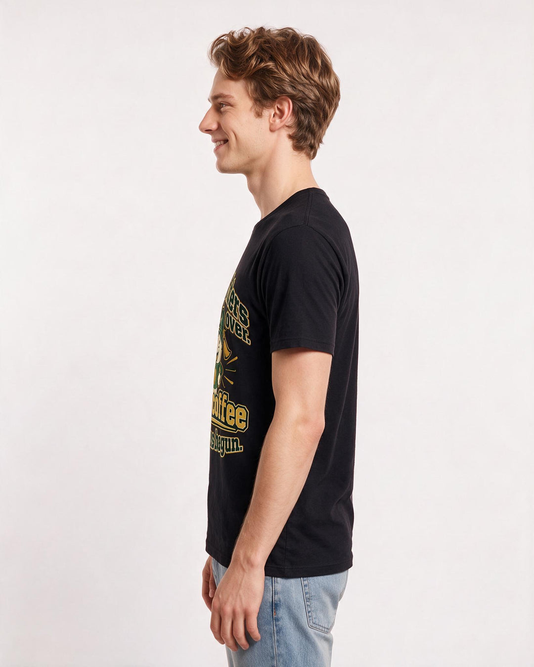 Graduation Black T-Shirt for Men – Everyday Expression Graphic Tee product image 2