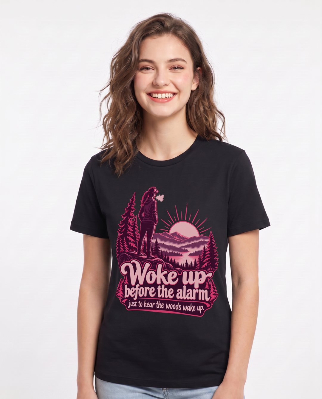 Hunting Black T-Shirt for Women – Everyday Expression Graphic Tee product image 3