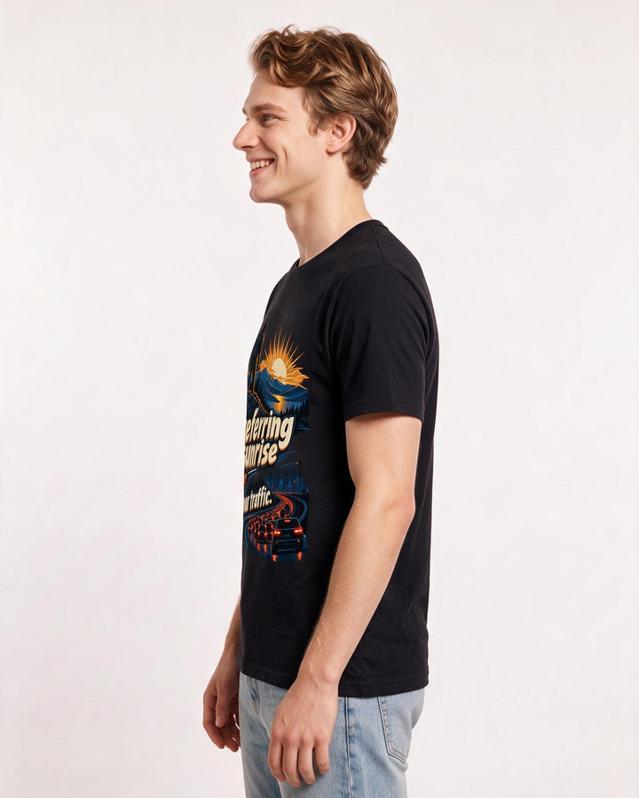 Hunting Black T-Shirt for Men – Everyday Expression Graphic Tee product image 2