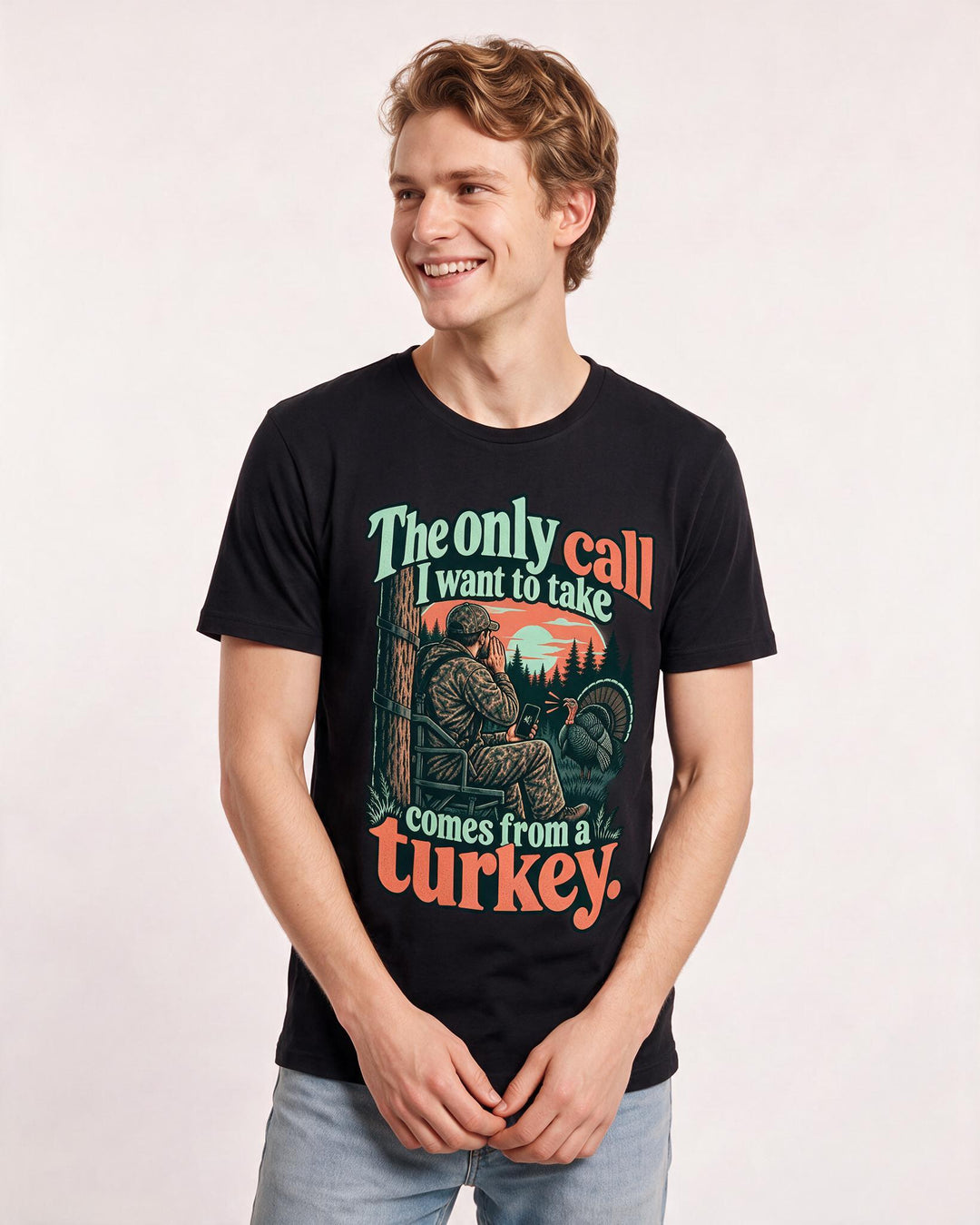 Hunting Black T-Shirt for Men – Everyday Expression Graphic Tee product image 1