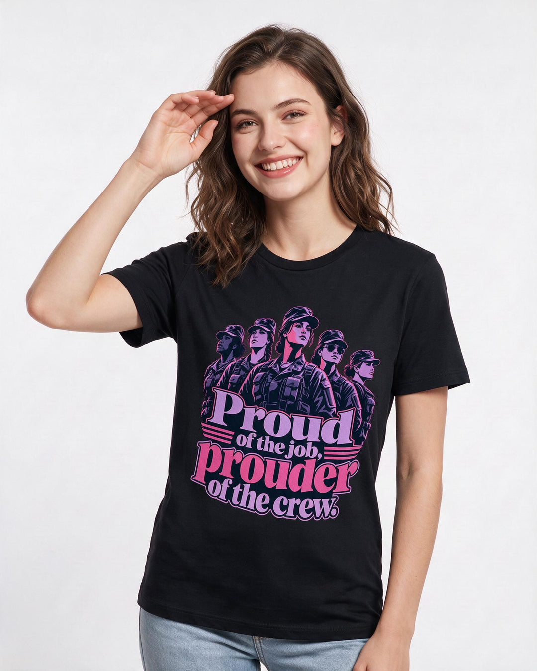 Veteran Black T-Shirt for Women – Everyday Expression Graphic Tee product image 1