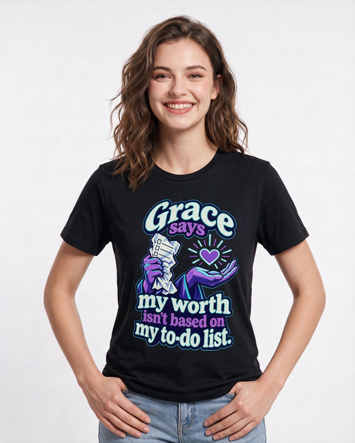 Christian Faith Black T-Shirt for Women – Everyday Expression Graphic Tee product image 1