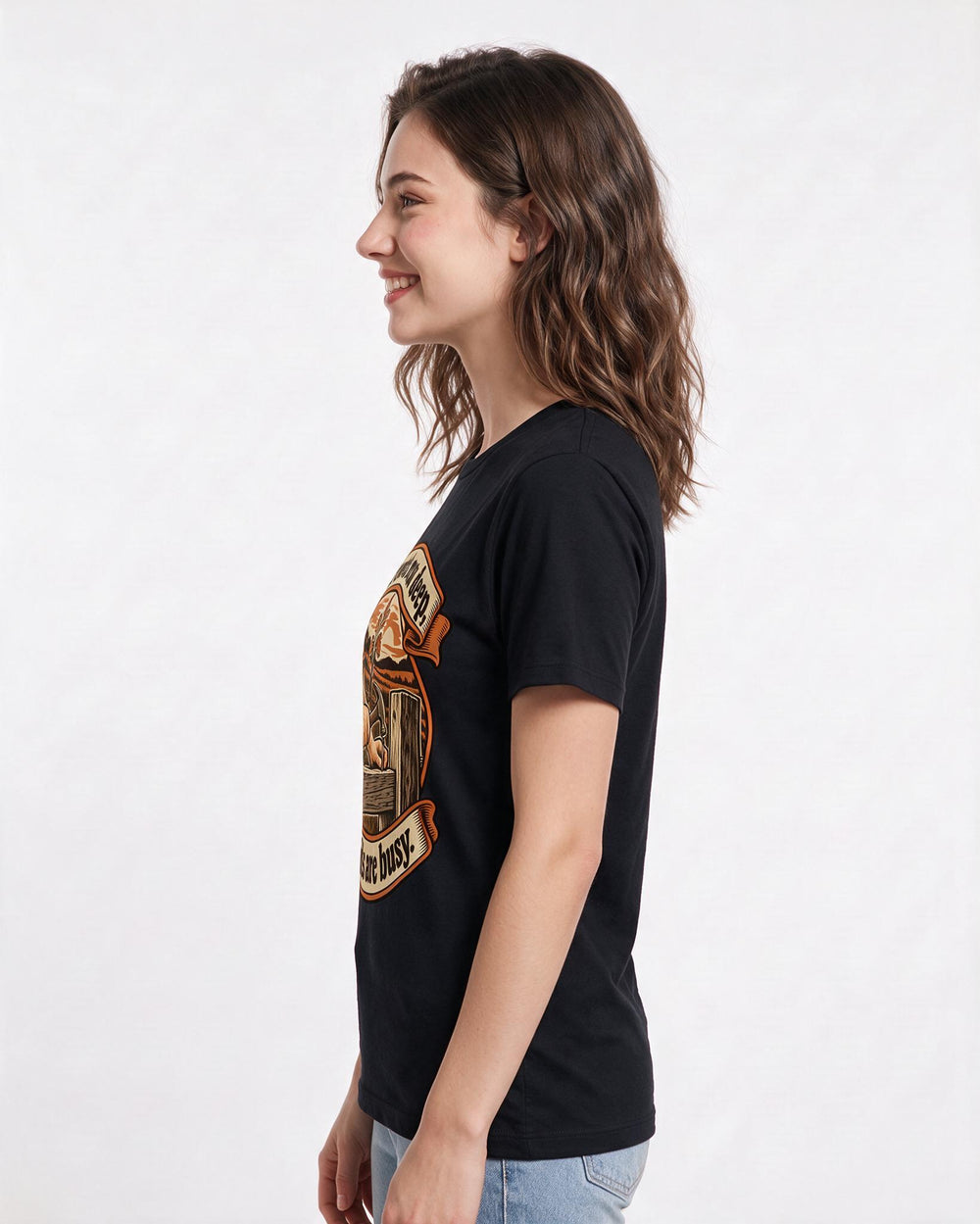 Patriotic Black T-Shirt for Women – Everyday Expression Graphic Tee product image 2