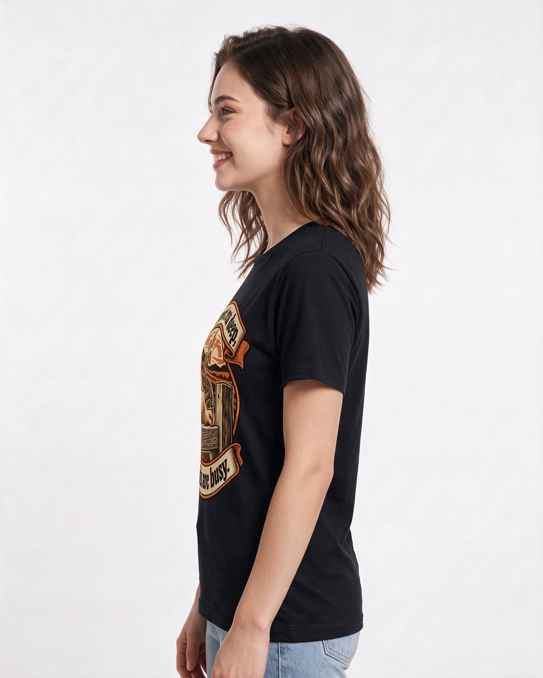 Patriotic Black T-Shirt for Women – Everyday Expression Graphic Tee product image 2