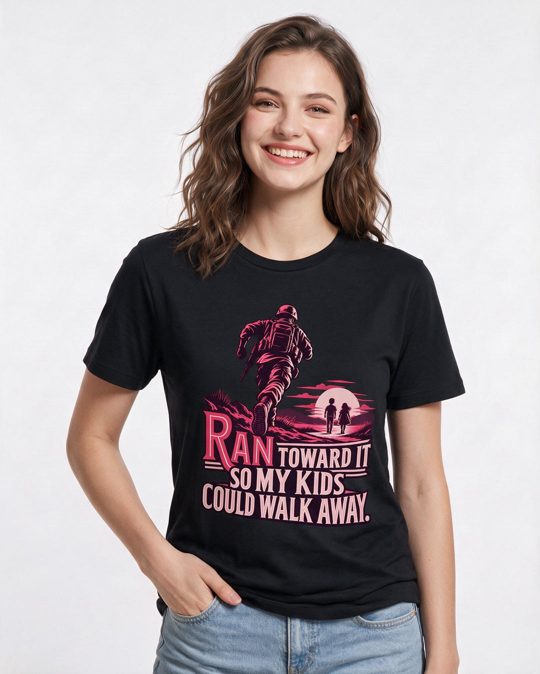 Veteran Black T-Shirt for Women – Everyday Expression Graphic Tee product image 1