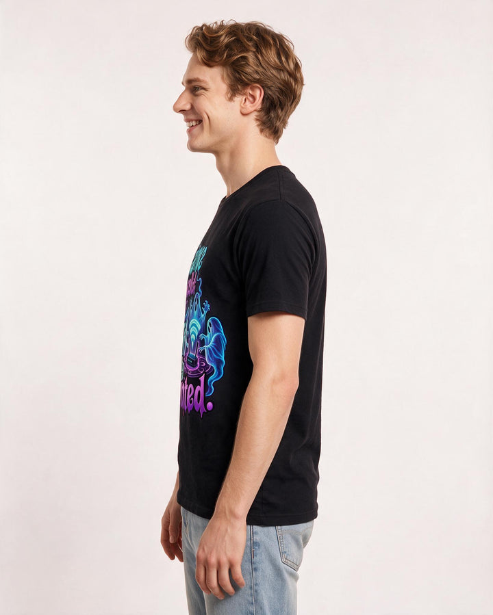 Halloween Black T-Shirt for Men – Halloween Theme Graphic Tee product image 2