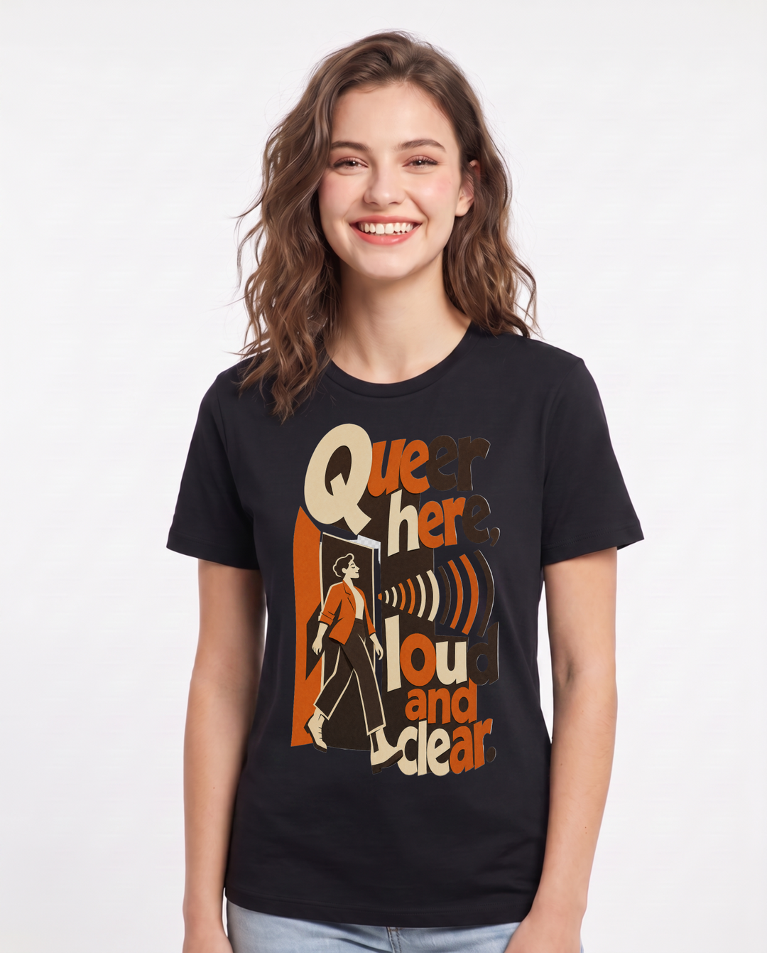 Pride Black T-Shirt for Women – Everyday Expression Graphic Tee product image 3
