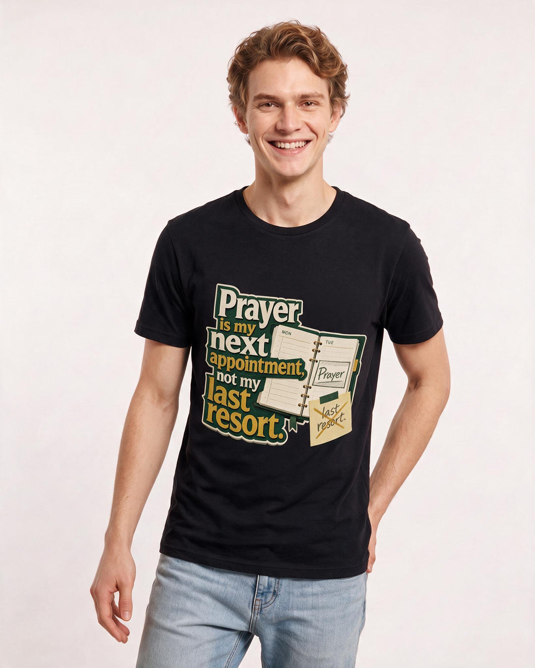 Christian Faith Black T-Shirt for Men – Everyday Expression Graphic Tee product image 1