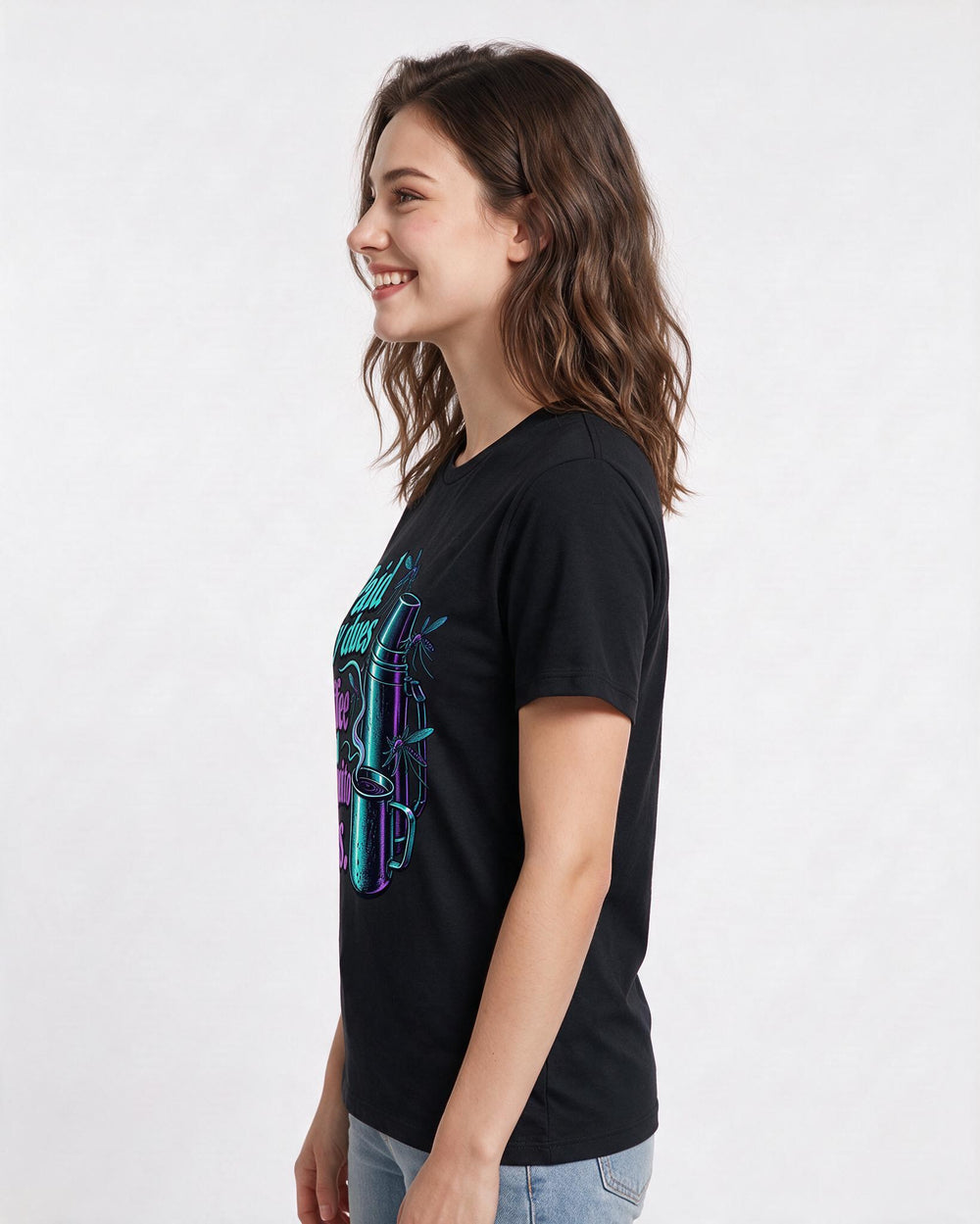 Hunting Black T-Shirt for Women – Everyday Expression Graphic Tee product image 2