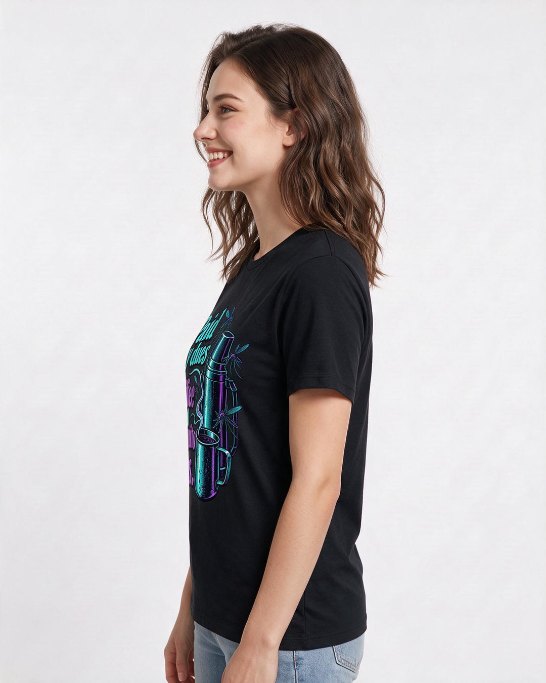 Hunting Black T-Shirt for Women – Everyday Expression Graphic Tee product image 2