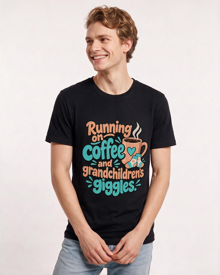 Grandparent Black T-Shirt for Men – Everyday Expression Graphic Tee product image 1