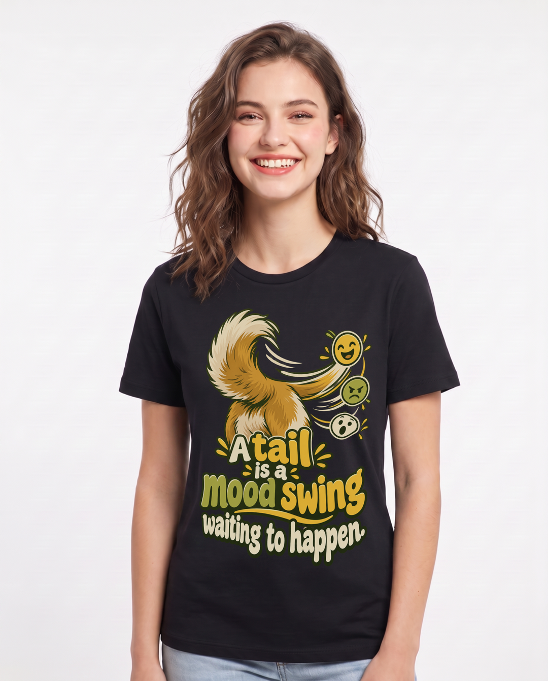 Pet Lover Black T-Shirt for Women – Everyday Expression Graphic Tee product image 3