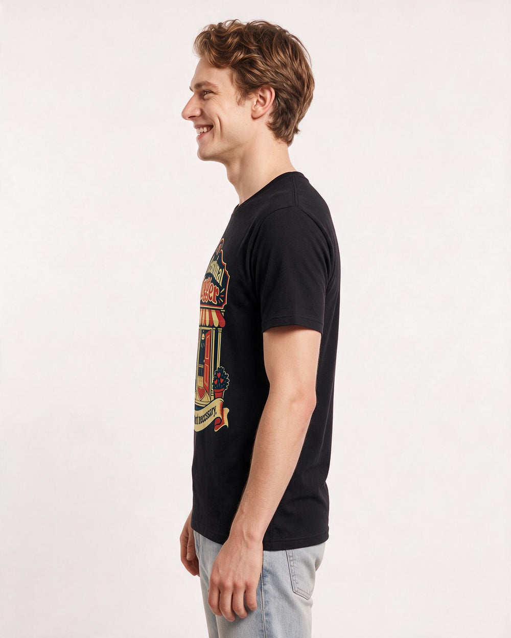 Grandparent Black T-Shirt for Men – Everyday Expression Graphic Tee product image 2