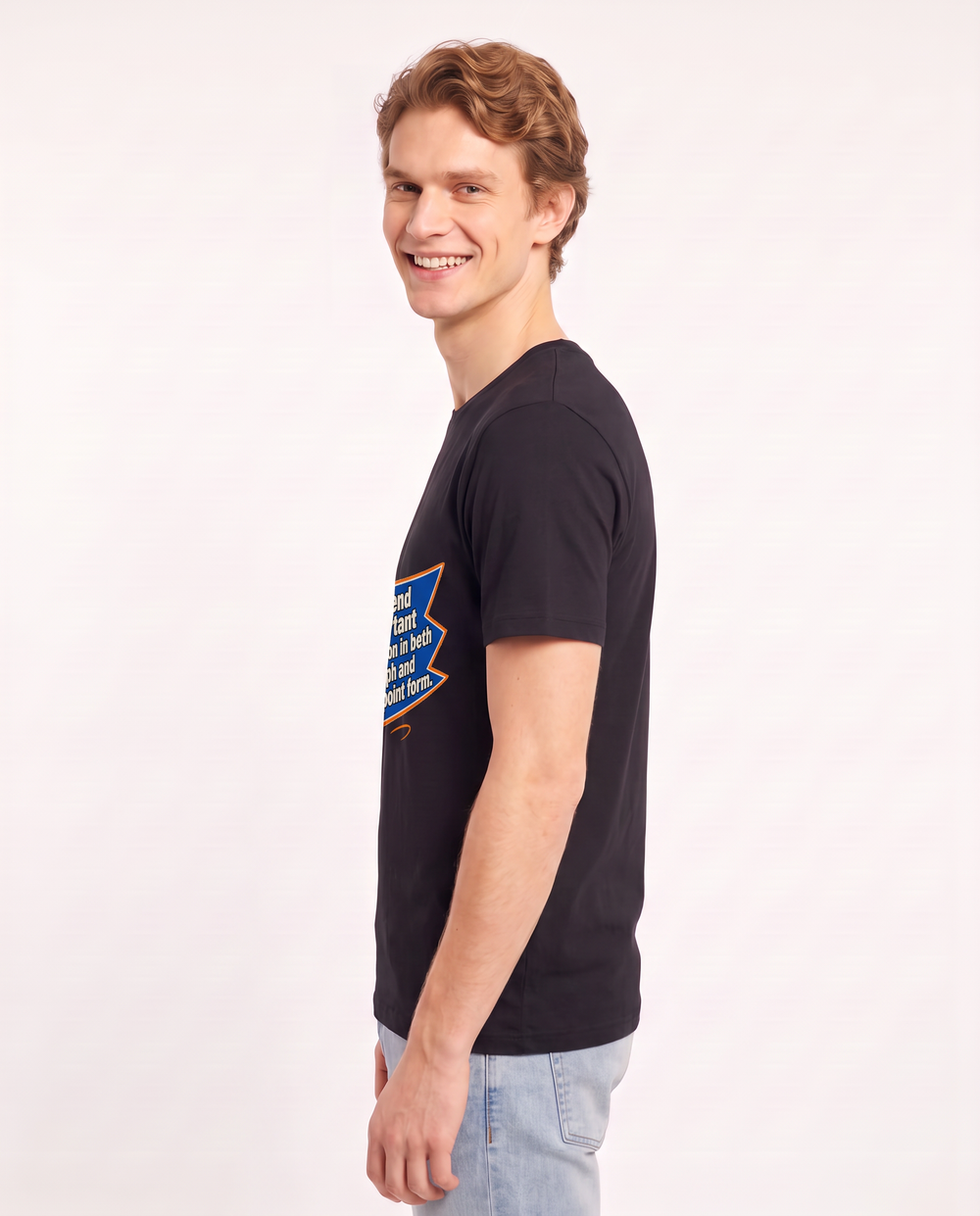 Graphic Men's Black T-Shirt - Please send all important information in product image 2