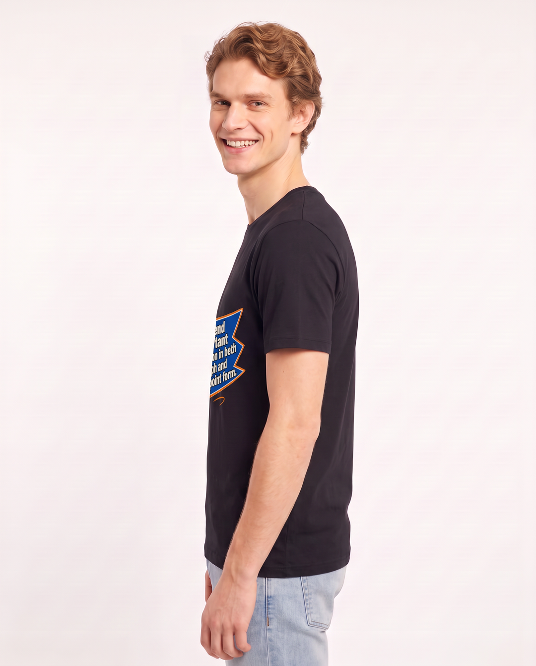 Graphic Men's Black T-Shirt - Please send all important information in product image 2