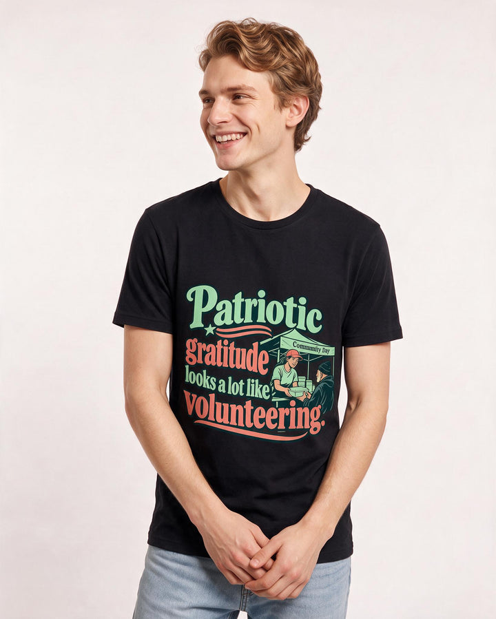 Patriotic Black T-Shirt for Men – Everyday Expression Graphic Tee product image 1