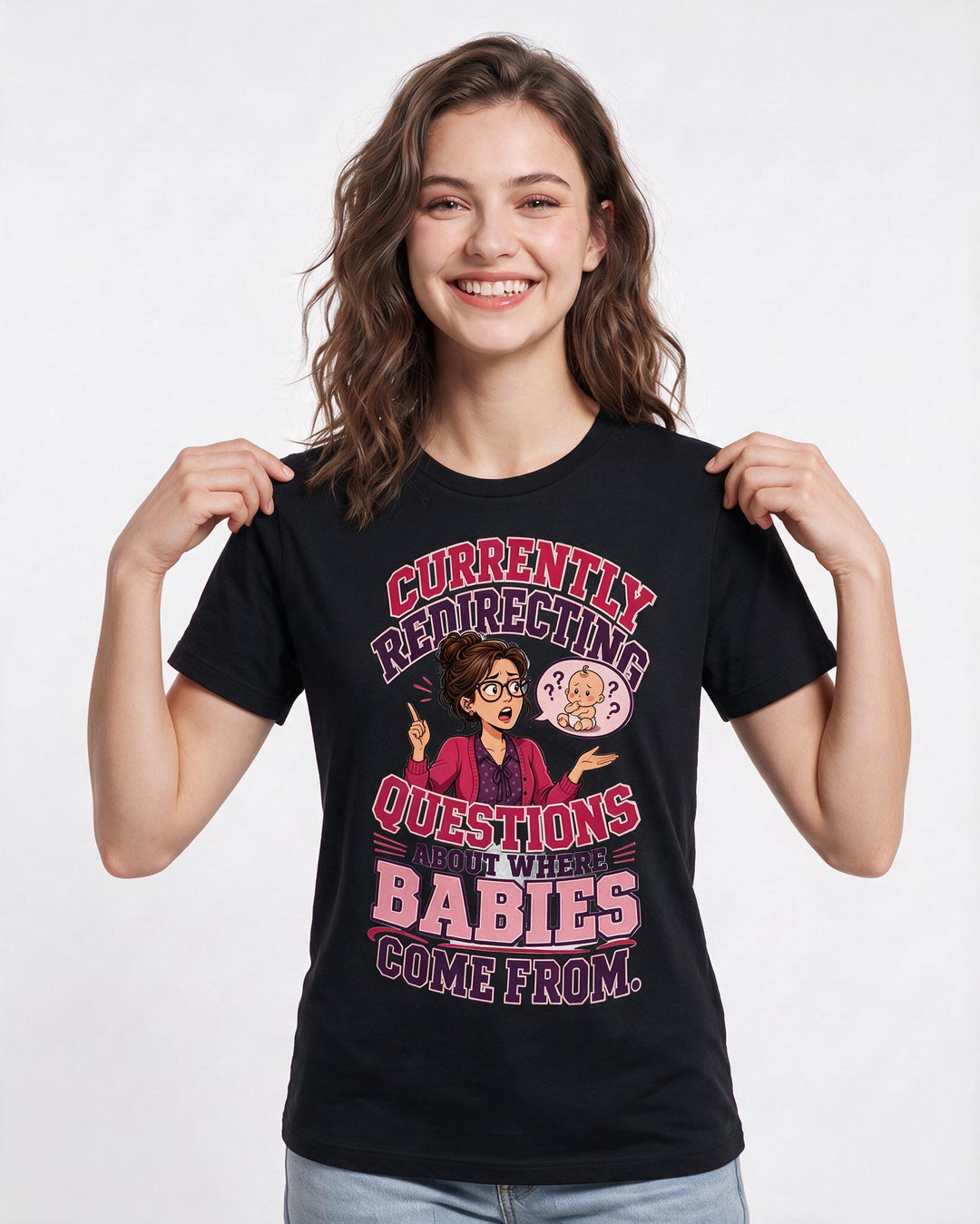 Teacher Black T-Shirt for Women – Everyday Expression Graphic Tee product image 1