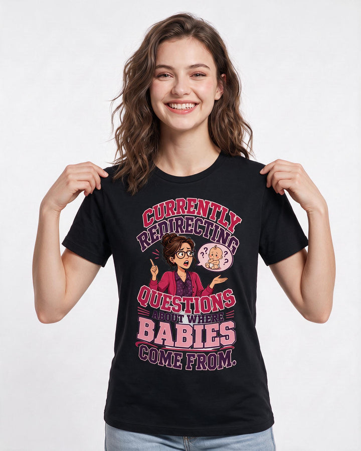 Teacher Black T-Shirt for Women – Everyday Expression Graphic Tee product image 1