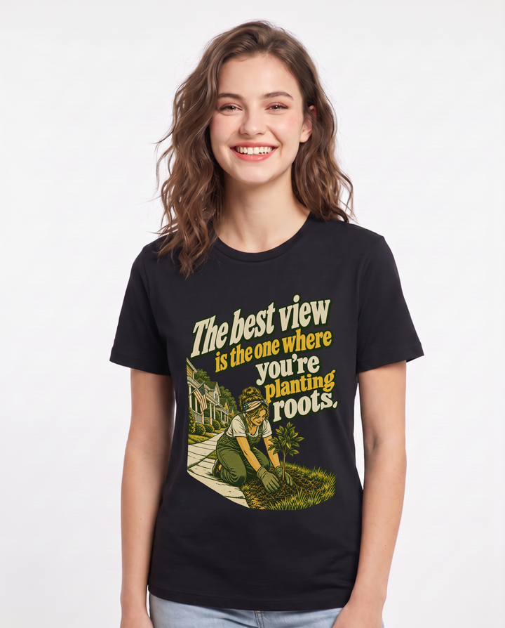 Patriotic Black T-Shirt for Women – Everyday Expression Graphic Tee product image 3