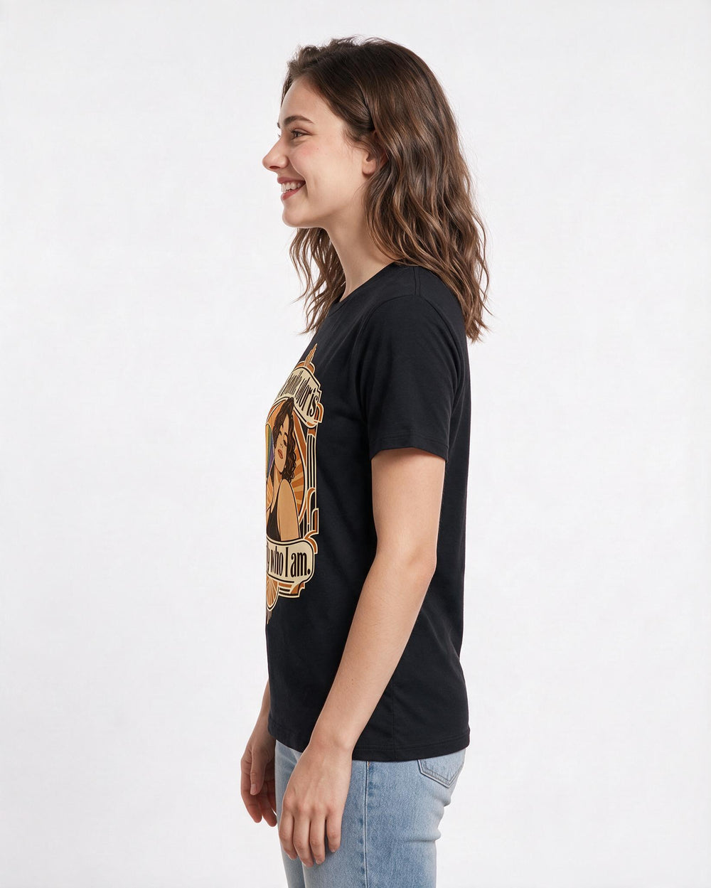 Pride Black T-Shirt for Women – Everyday Expression Graphic Tee product image 2