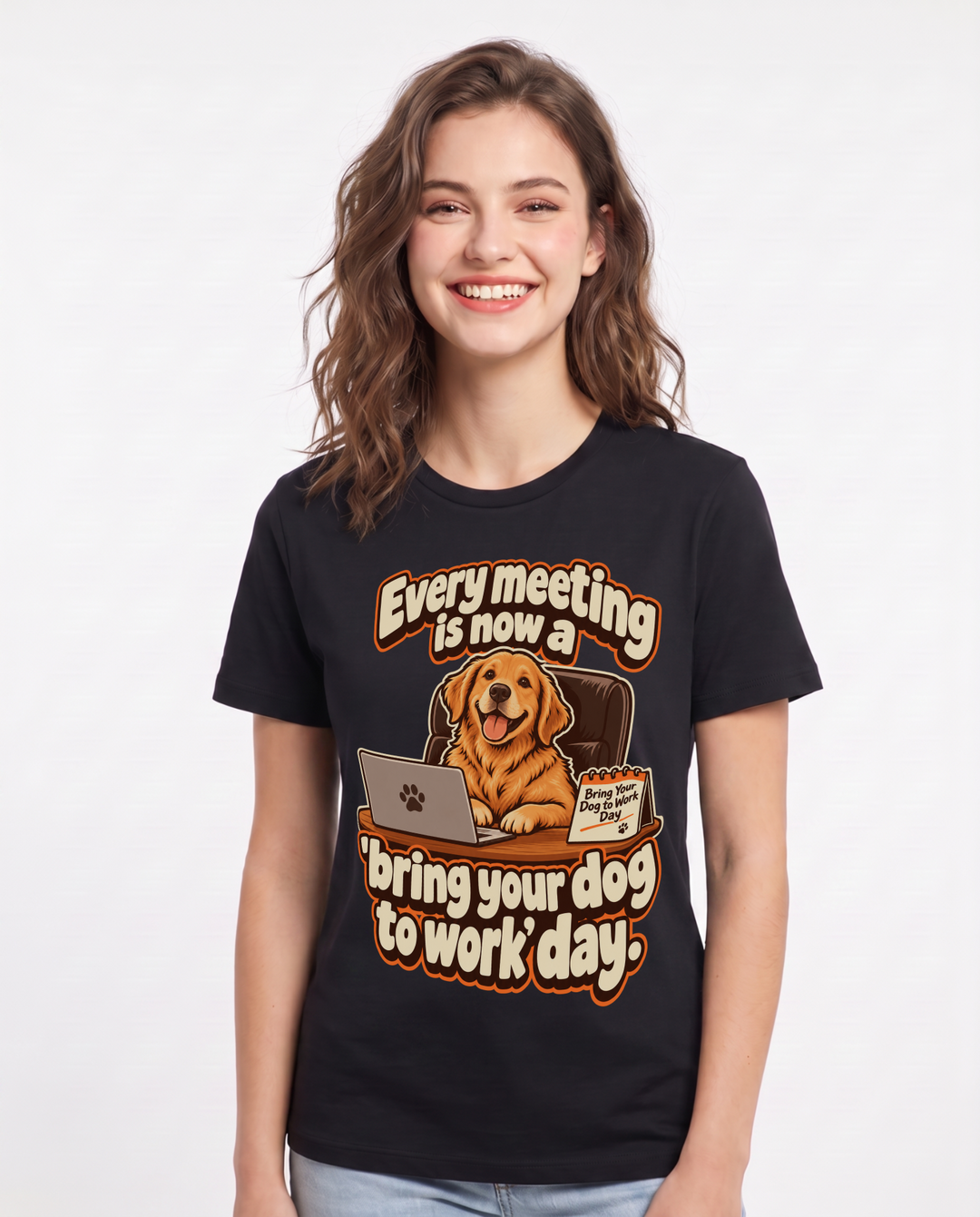 Cat Lover Black T-Shirt for Women – Everyday Expression Graphic Tee product image 3