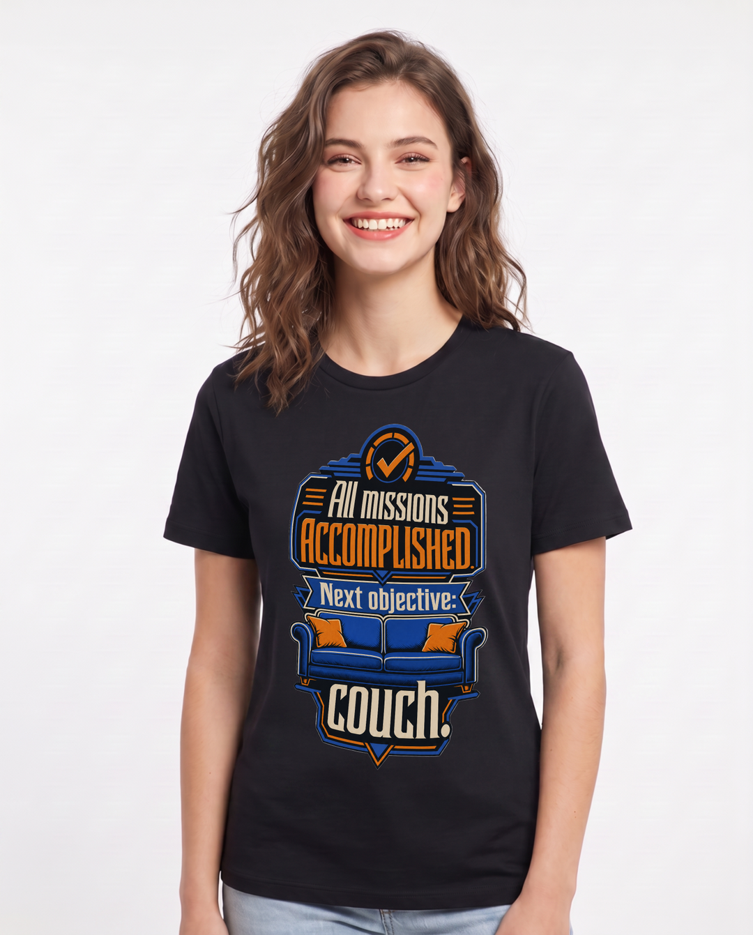 Gaming Black T-Shirt for Women – Game Night Graphic Tee product image 3