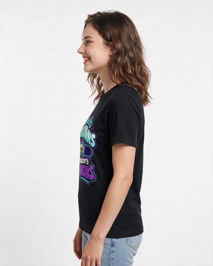 Gaming Black T-Shirt for Women – Game Night Graphic Tee product image 2