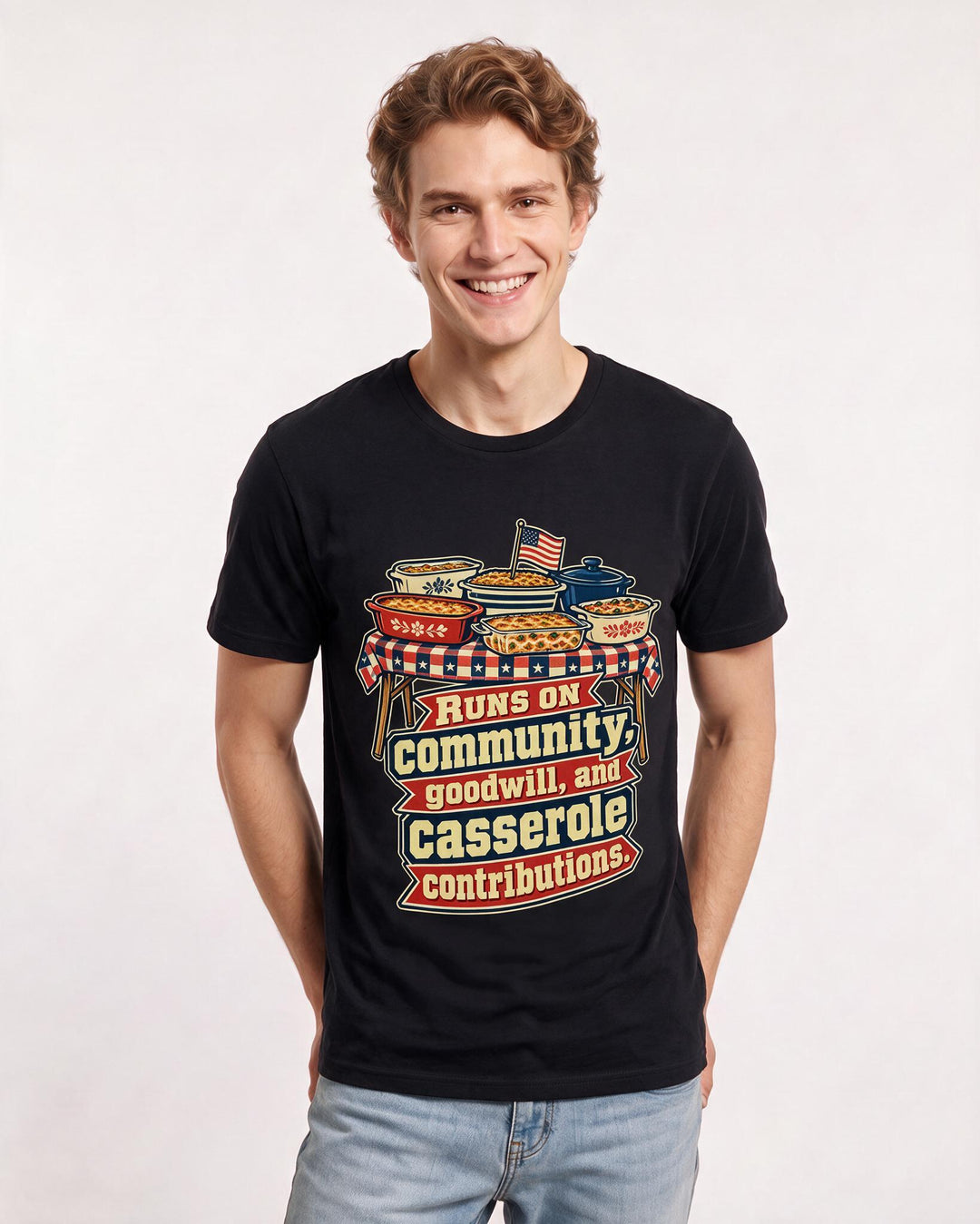 Patriotic Black T-Shirt for Men – Everyday Expression Graphic Tee product image 1