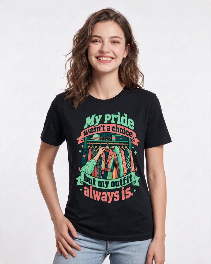 Pride Black T-Shirt for Women – Everyday Expression Graphic Tee product image 1
