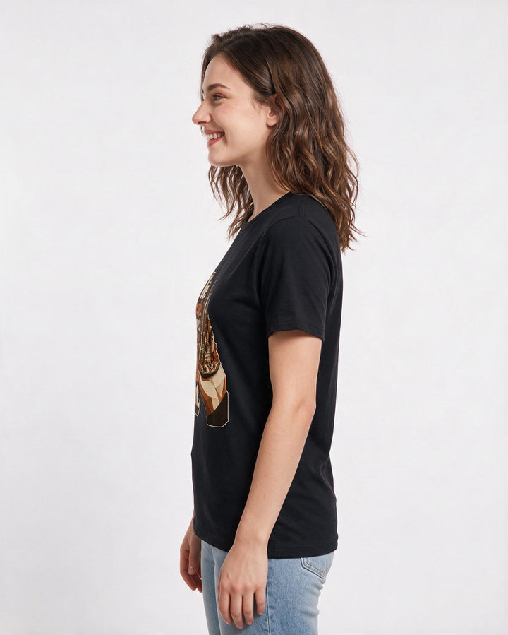 Neurodiversity Women's Black T-Shirt – The details aren't distractions; they're the entire point. product image 2