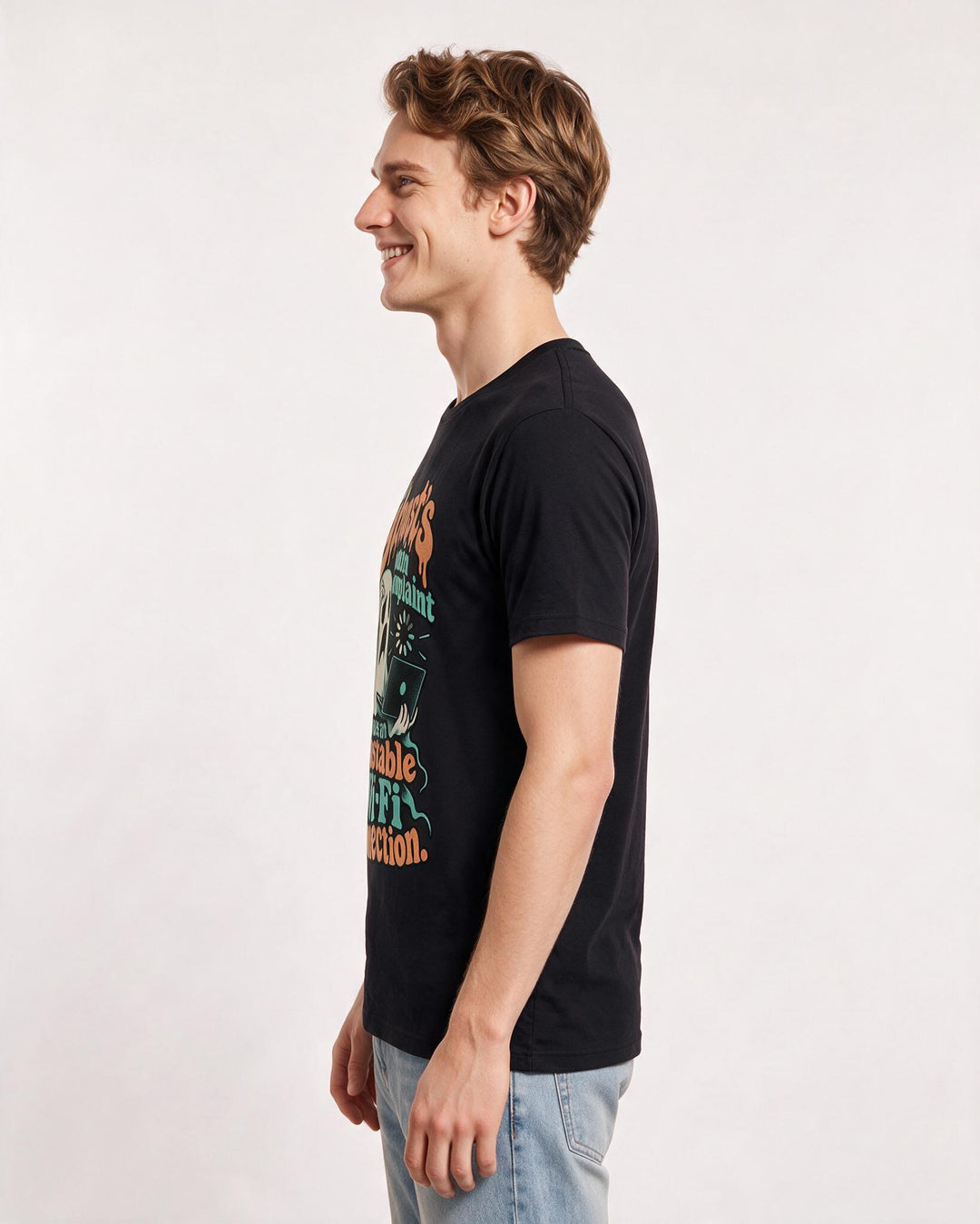 Halloween Black T-Shirt for Men – Halloween Theme Graphic Tee product image 2