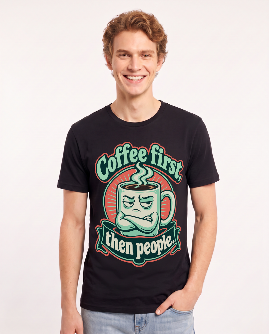 Grandparent Black T-Shirt for Men – Everyday Expression Graphic Tee product image 3
