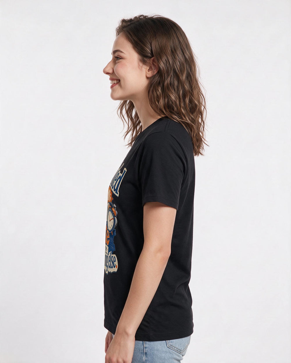 Graduation Black T-Shirt for Women – Everyday Expression Graphic Tee product image 2