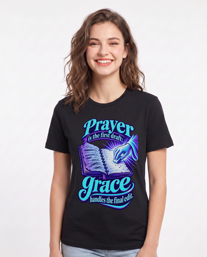 Christian Faith Black T-Shirt for Women – Everyday Expression Graphic Tee product image 3