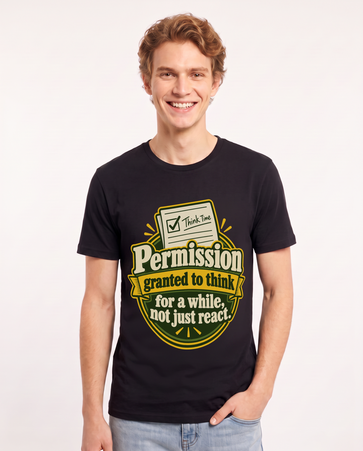 Neurodiversity Black T-Shirt for Men – Everyday Expression Graphic Tee product image 3