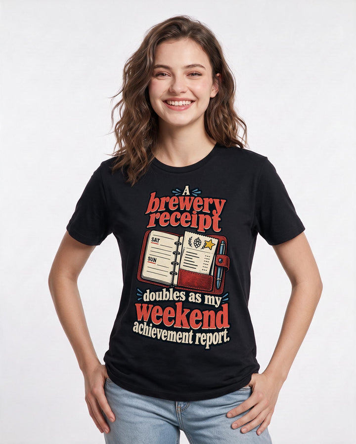 Beer Black T-Shirt for Women – Everyday Expression Graphic Tee product image 1
