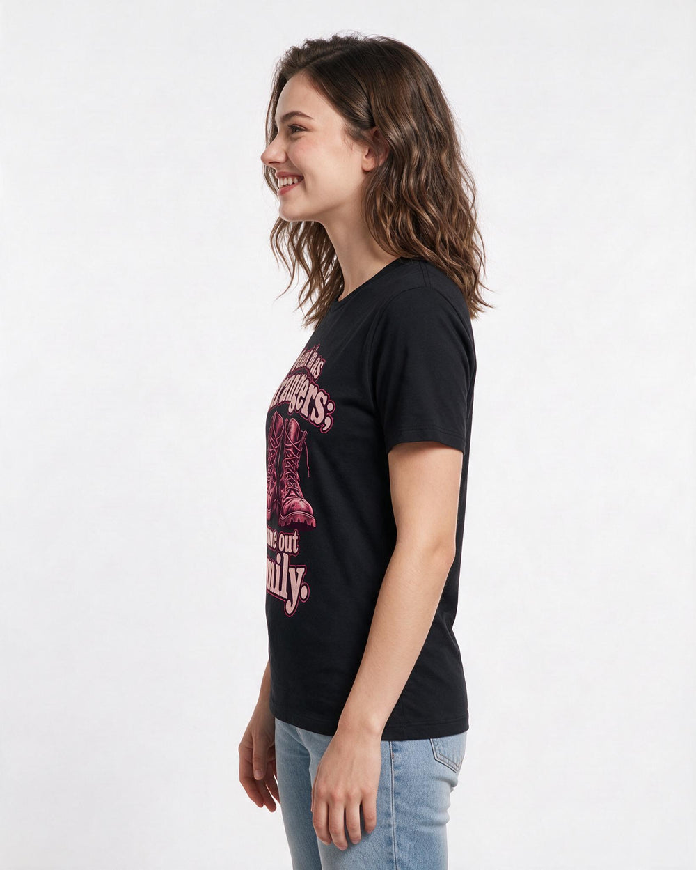 Veteran Black T-Shirt for Women – Everyday Expression Graphic Tee product image 2