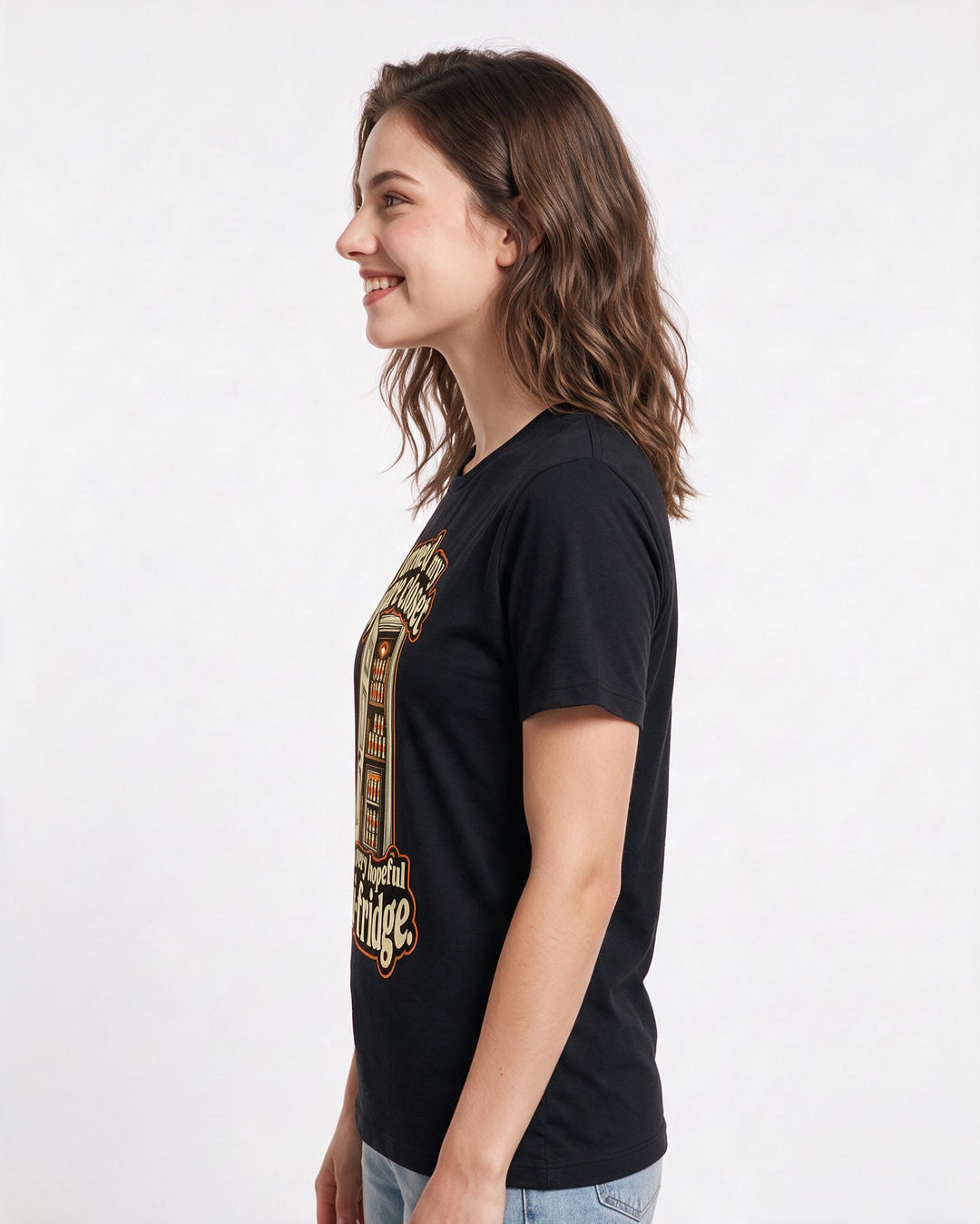 Beer Black T-Shirt for Women – Everyday Expression Graphic Tee product image 2