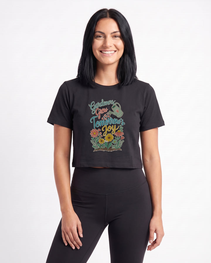 Gardeners Grow Tomorrow’s Joy Crop Top mockup 3
