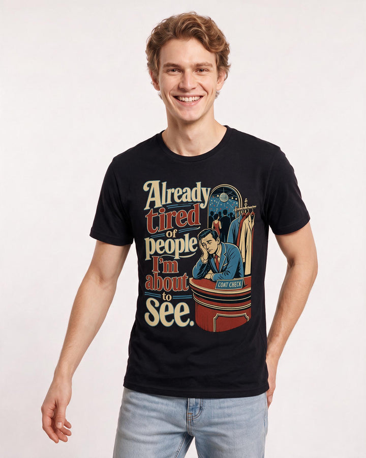 Meme Black T-Shirt for Men – Everyday Expression Graphic Tee product image 1