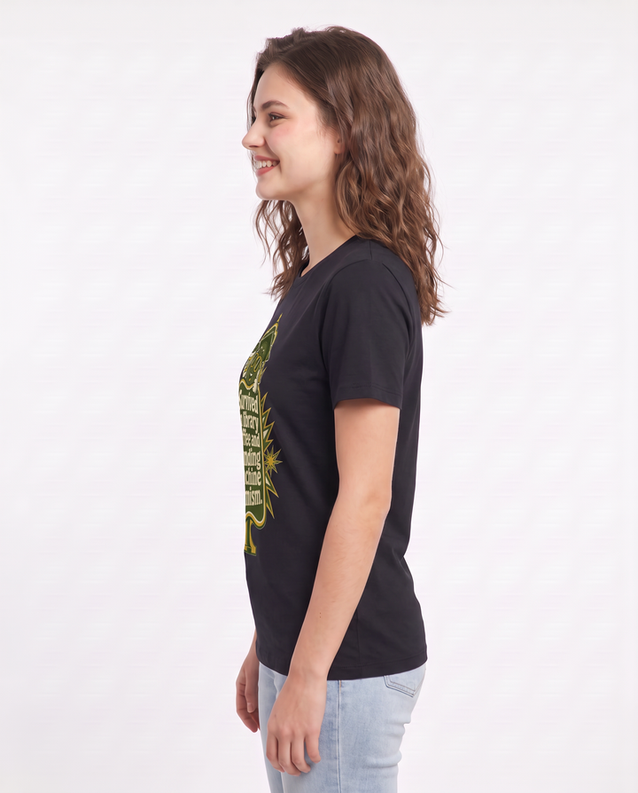 Graduation Gift Women's Black T-Shirt - Survived on library coffee and product image 2