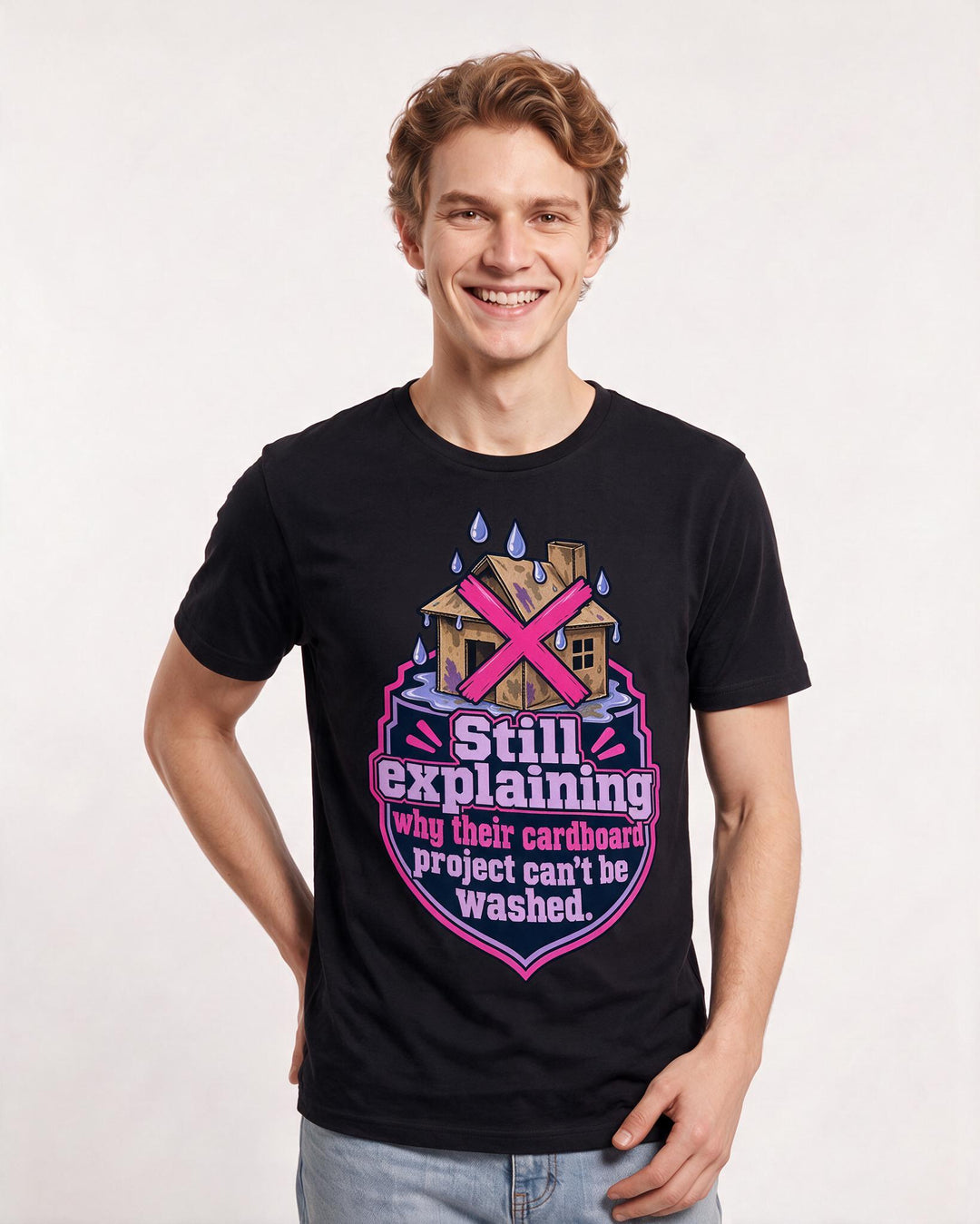 Teacher Black T-Shirt for Men – Everyday Expression Graphic Tee product image 1