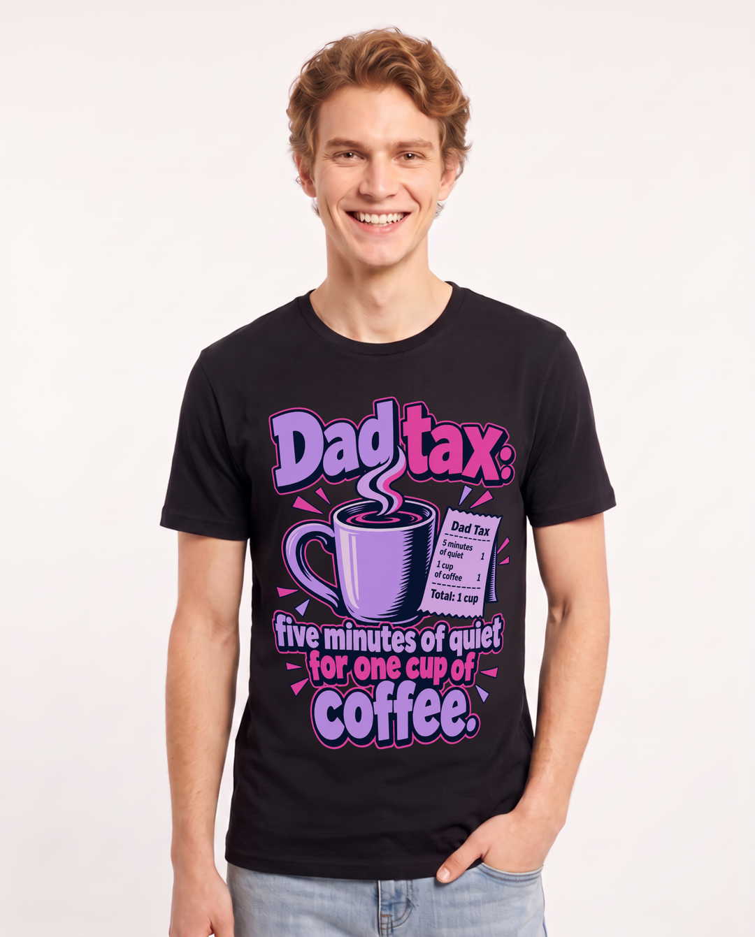 Dad Black T-Shirt for Men – Everyday Expression Graphic Tee product image 3