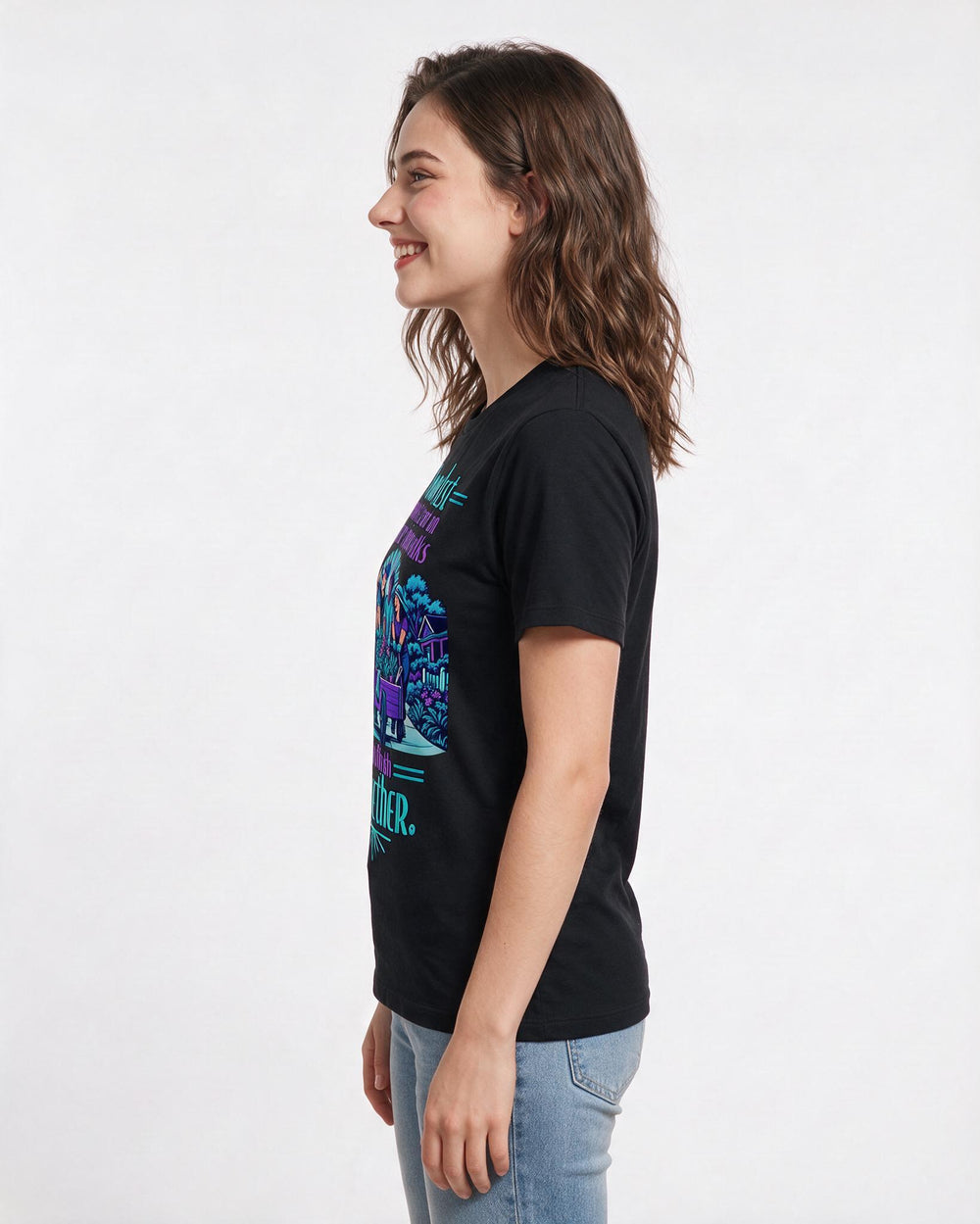 Patriotic Black T-Shirt for Women – Everyday Expression Graphic Tee product image 2