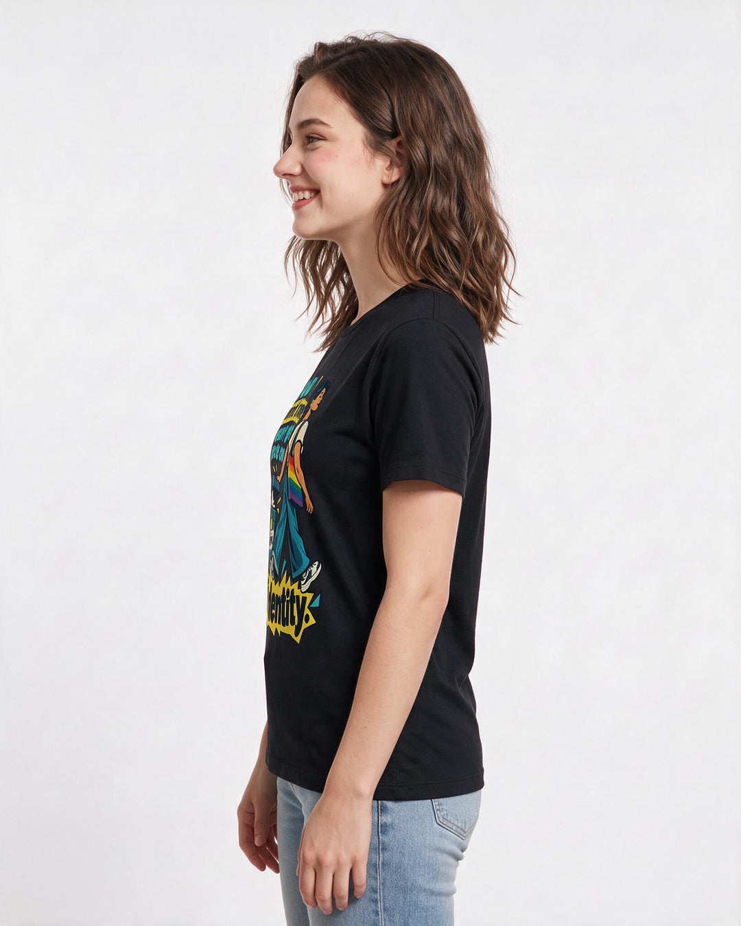 Pride Black T-Shirt for Women – Everyday Expression Graphic Tee product image 2