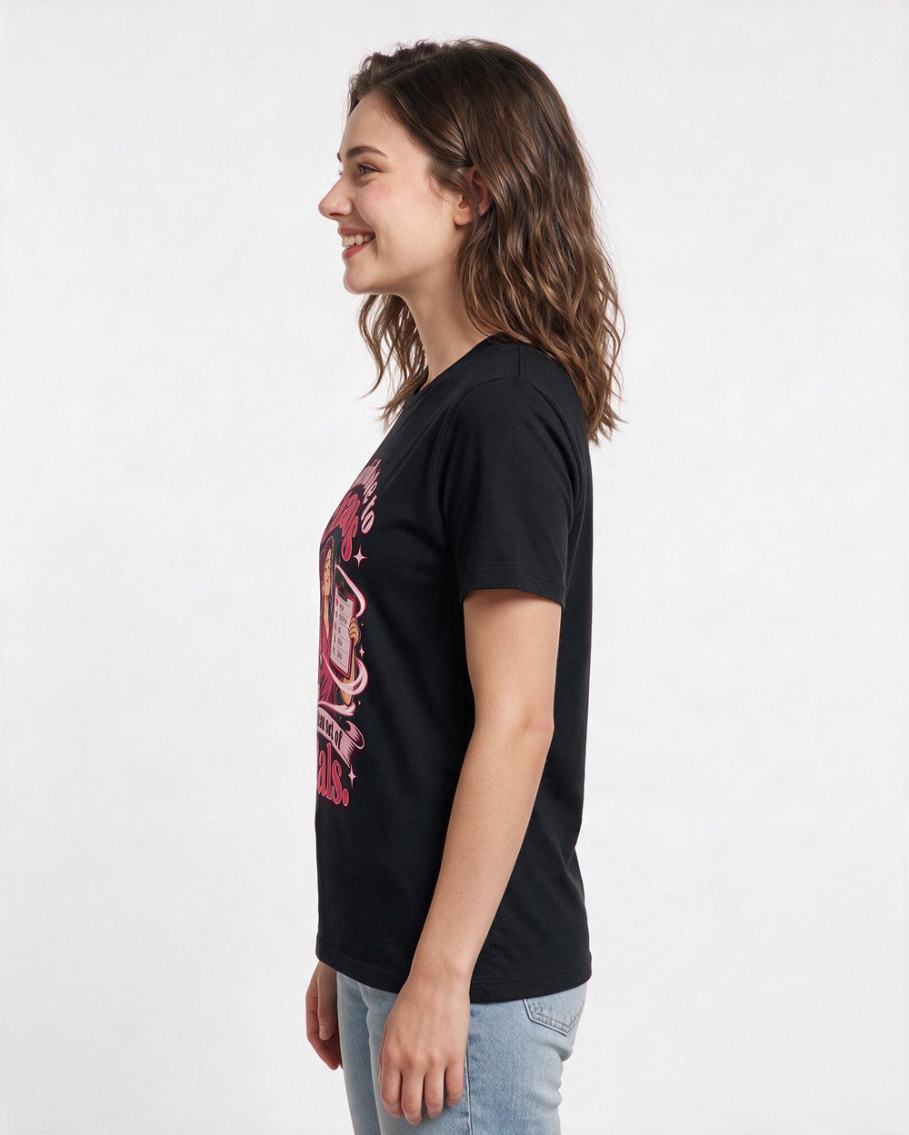Nurse Black T-Shirt for Women – Nursing Life Graphic Tee product image 2