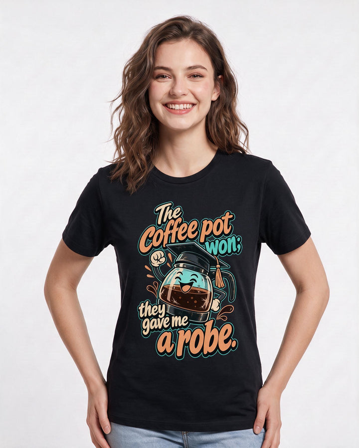 Graduation Black T-Shirt for Women – Everyday Expression Graphic Tee product image 1